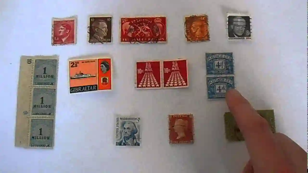 Postage stamp collecting